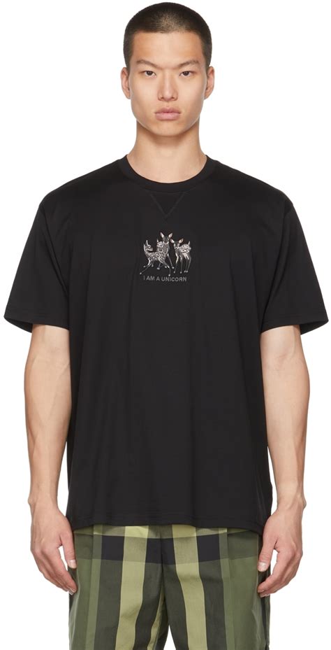 burberry deer t-shirt|Burberry Embroidered Deer Cotton Oversized T.